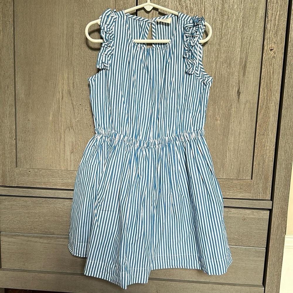Crewcuts Blue and White Striped Dress